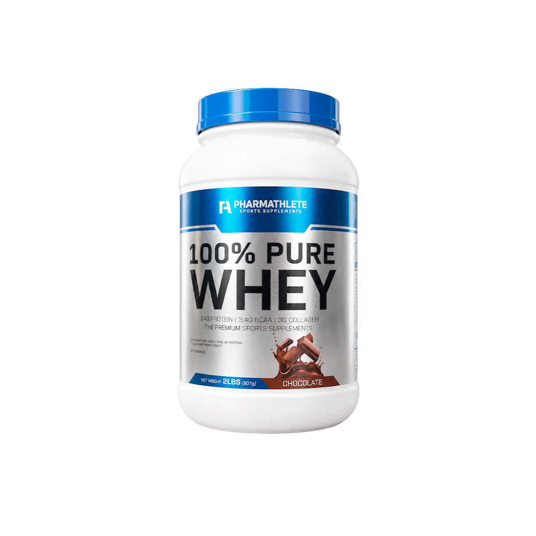 100% PURE WHEY PROTEIN ENVASE 2LBS