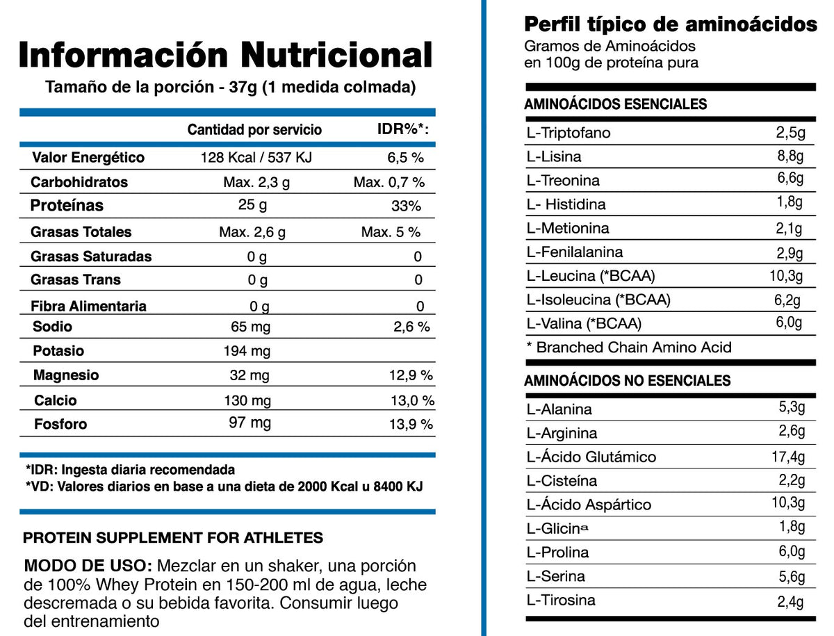 100% PURE WHEY PROTEIN