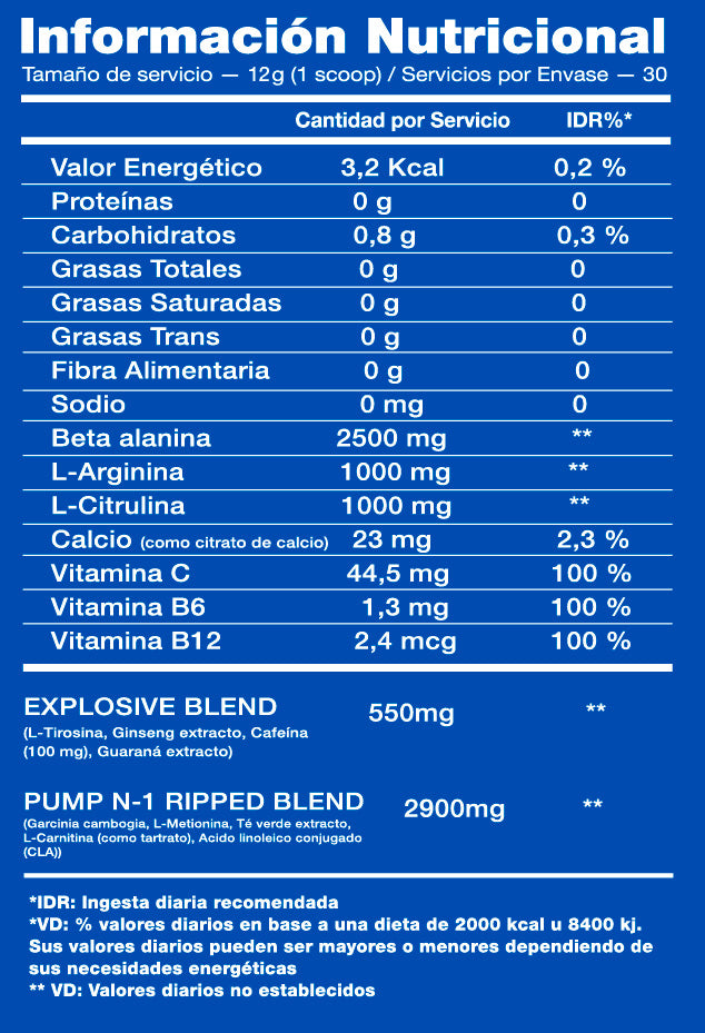 PUMP N1 RIPPED 360G