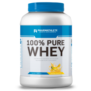 100% PURE WHEY PROTEIN ENVASE 2LBS BANANA